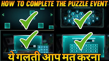 THE PUZZLE EVENT FREE FIRE|| HOW TO COMPLETE THE PUZZLE EVENT FREE FIRE|| MOCO REBITH EVENT FREEFIRE
