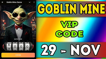 Goblin Mine Game VIP Code 29 November | Goblin Mine Game Code | Goblin Mine Game Daily Combo | AGP