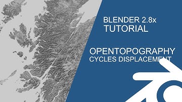 Terrain Tools: OpenTopography export out a heightmap and texture and add to cycles displacement
