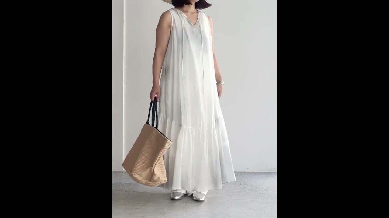 ENRICA エンリカ ムラ染めワンピース GREY | ITAL STYLE WEAR