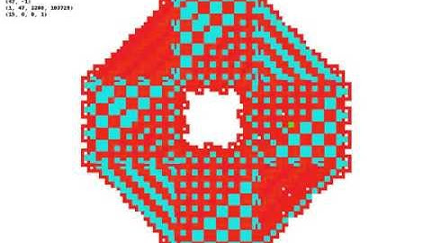 Fractal Images from (47,-1) Recursion: Selection in Detail