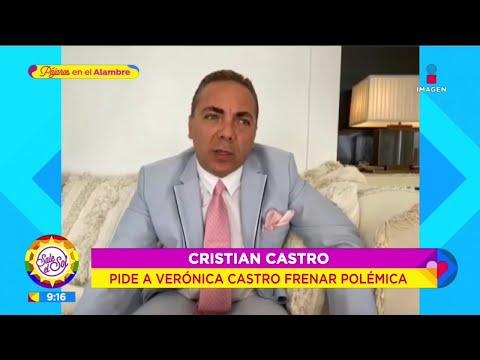 ¡Cristian Castro responde a las declaraciones de Yolanda Andrade de lo golpes a Verónica!