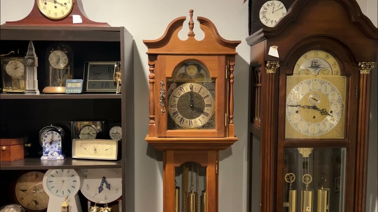 Emperor Westminster Chime Grandfather Clock chimes 4 PM YouTube