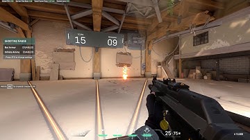 VALORANT shooting range (21K on hard mode)