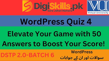 WordPress quiz 4 | Digiskills