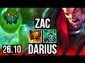 ZAC vs DARIUS (TOP) | EUW Master | 26.10
