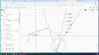 Construction of Velocity Polygon of 4 bar linkage mechanism in GeoGebra