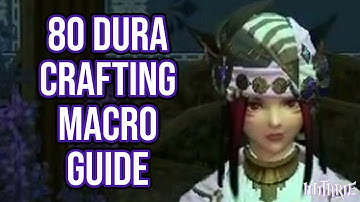 FFXIV 2.0 0127 Crafting Macro 2 Star 80 Dur (60 Sec Guide)
