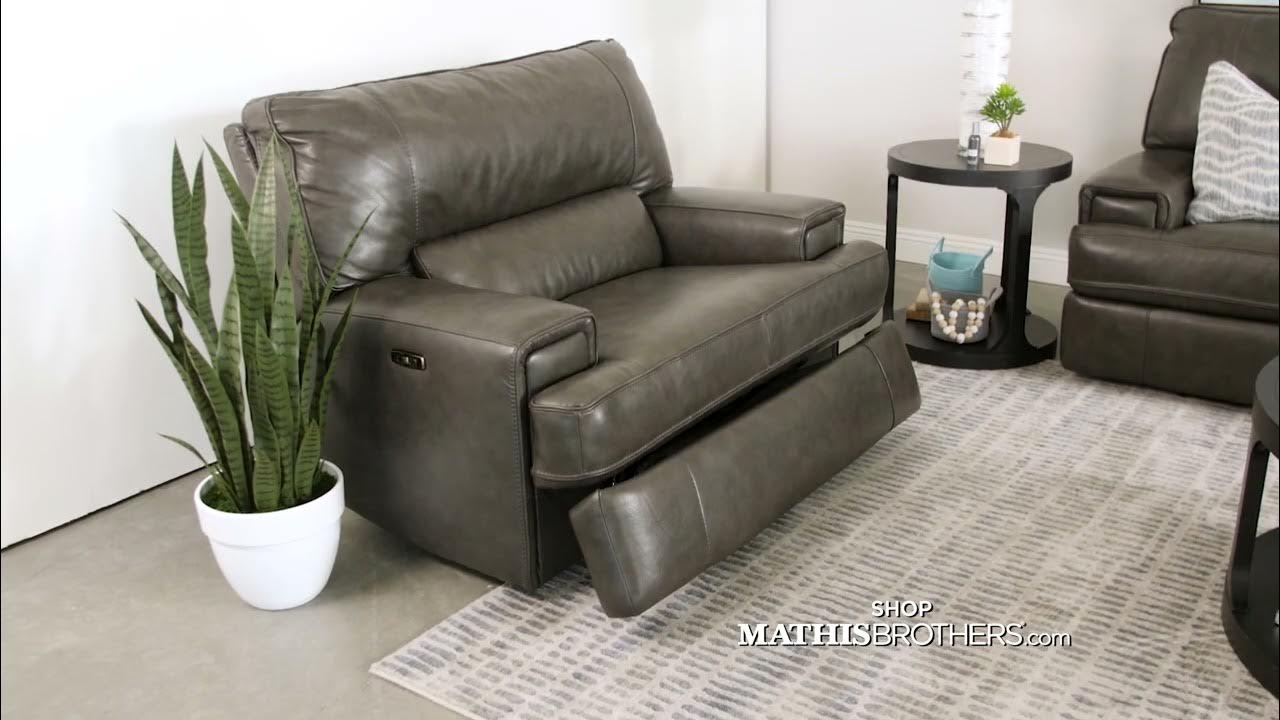 Boulevard Slate Zero Gravity Reclining Sofa YouTube