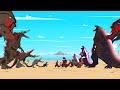 EVOLUTION of SHIN GODZILLA vs Boss Skull Crawlers : Who Is The King Of Monster | Godzilla Cartoon