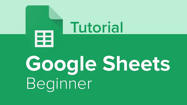 Google Sheets Beginner Tutorial