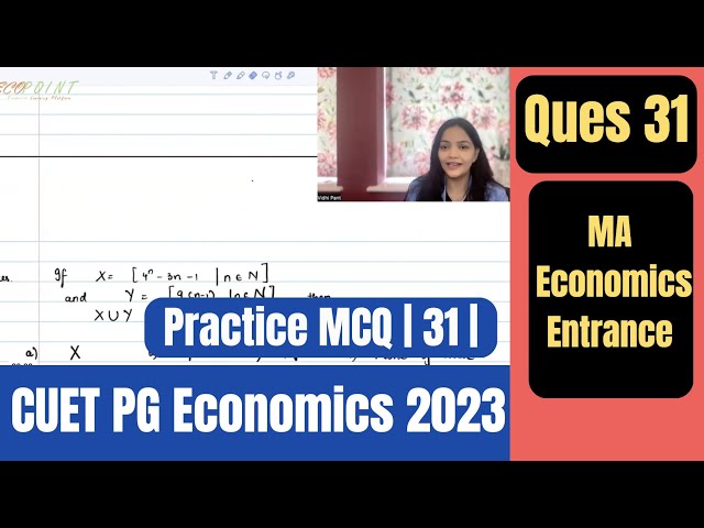 Set Theory Application| CUET PG Economics 2023 | CUET MA Economics 2023 | Q31 |