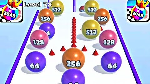 Ball Merge 2048 - All Levels Ball Gameplay Android, iOS ( Level 71 - 75 )