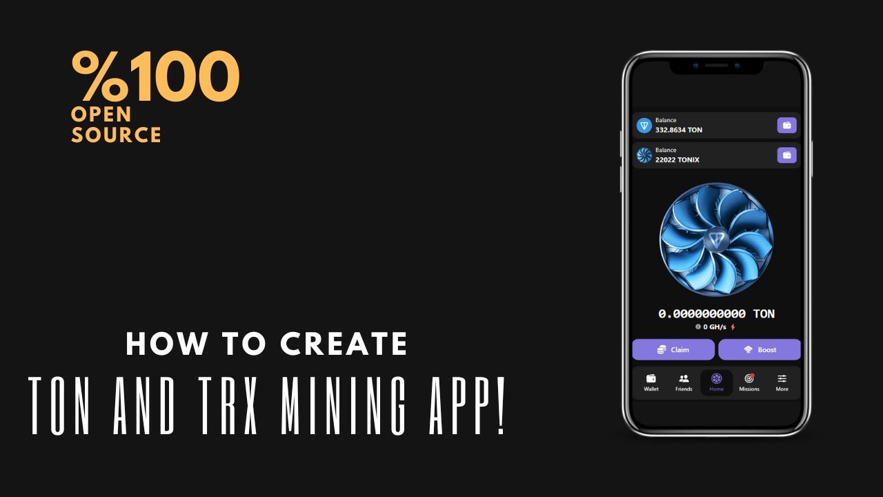 How to create Telegram TON and TRX mining app!