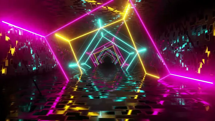 Neon Light Tunnel VJ Loops | Abstract Background Video | Motion Graphics #vjloops #neon #tunnel #dj