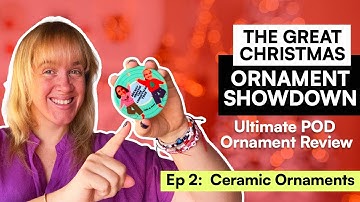 The Great Christmas Ornament Showdown | Ceramic Personalized Ornaments 🎄