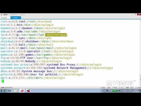 千锋Linux教程：6  Shell特性 Login Nologin