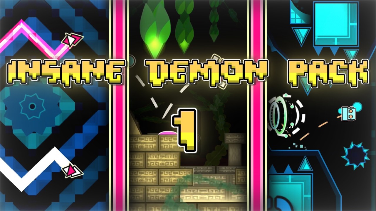 1# INSANE DEMON PACK // Geometry Dash 2.2 - YouTube