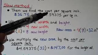 Geometry 10.5, Effects of changing Dimensions Proportionally