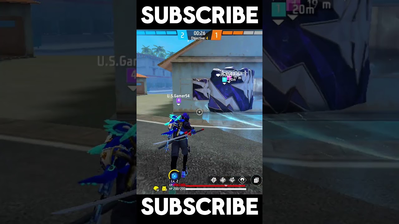 impossible 1 vs 4 clutch in free fire with mp5 