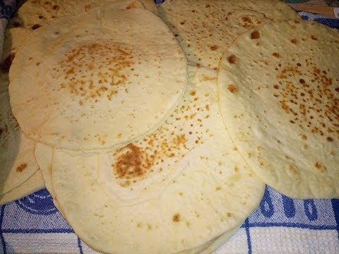 خبز الشاورما تاكوس تورتيلا خبز عربي روووعة بأسهل الطرق وناااجح اتفضله