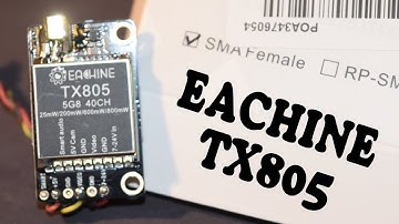 Eachine TX805 40CH smart audio video transmitter - First Test
