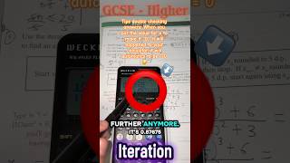 GCSE Maths | Iteration Higher Tier: (Episode 5) - This is where it separates students… 😬📉 #fyp