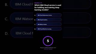 Which IBM Cloud service is used for building and training deep learning models