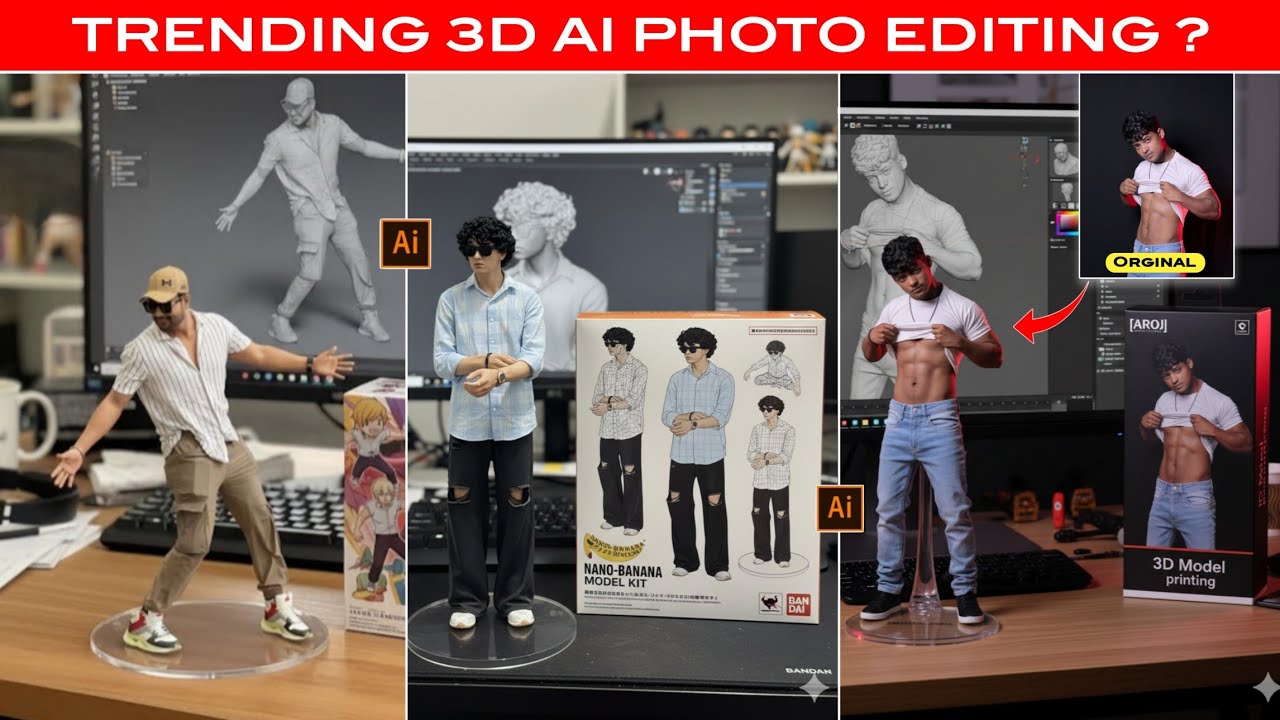 Trending instagram viral 3D photo & video editing | Google gemini photo editing | Gemini photo edit