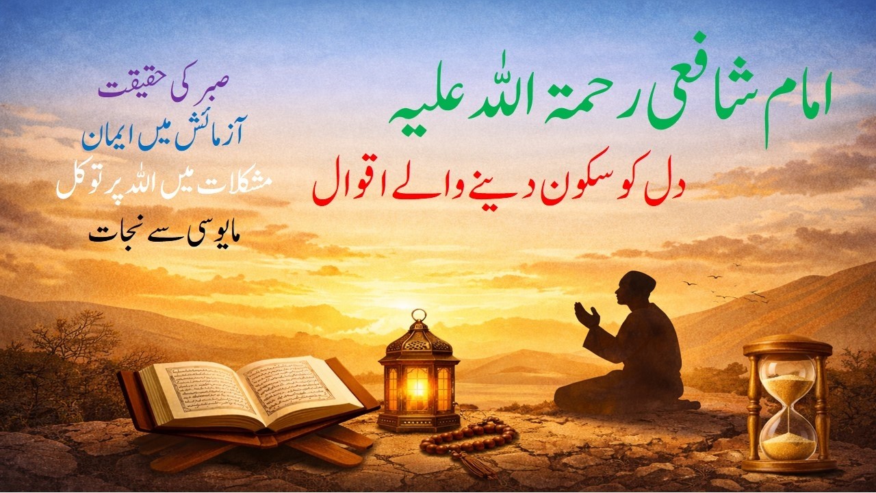 Aqwal Imam Shafi | Quotes of Imam Shafi’i RA on Patience | Heart Touching About Sabr | صبر
