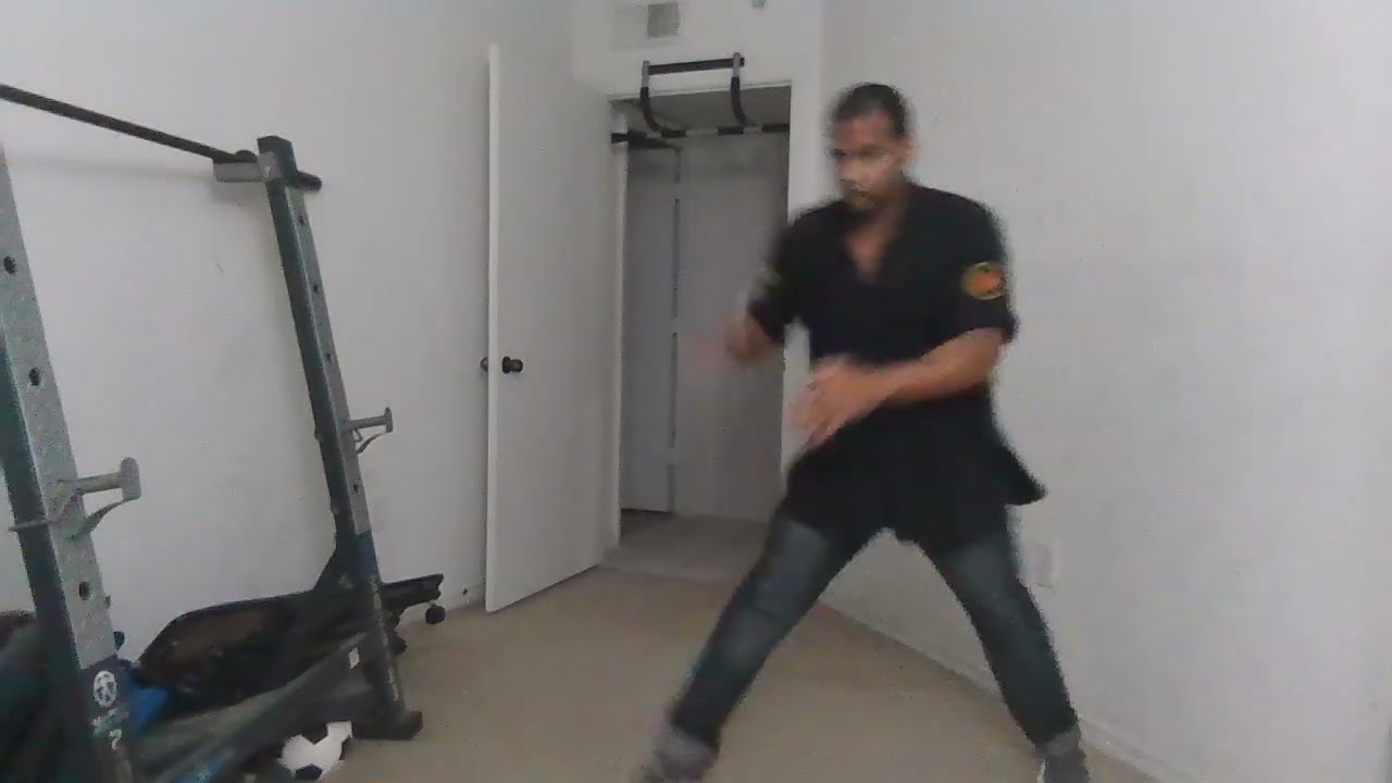 A little bit of Muhammad Ali, Willie Pep, Manny Pacquiao, and Bruce Lee Jeet Kune Do footwork.