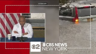 Watch: Mayor Adams addresses severe flooding in New York City
