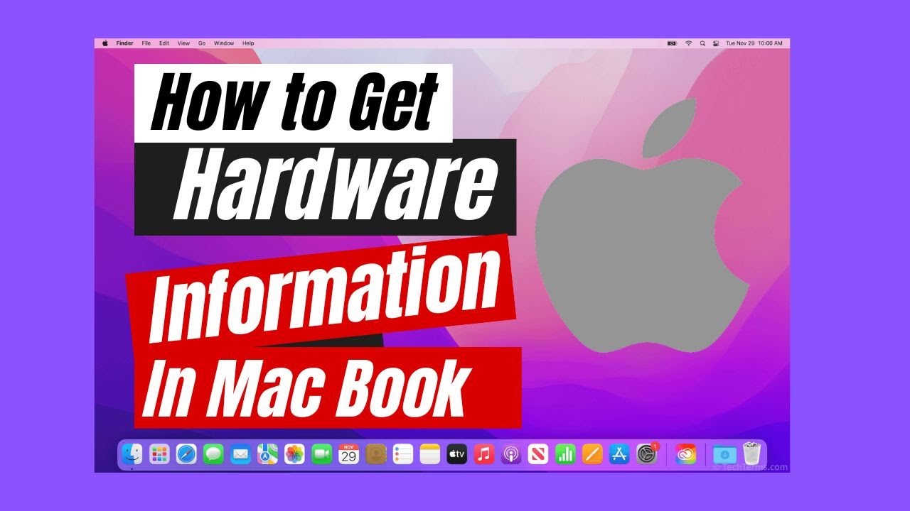 Mac Check How to Get the Hardware Information In MAC | check hardware on Mac Book ...