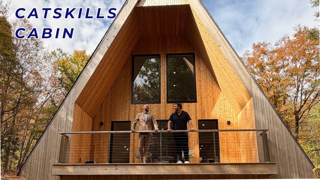 Catskills Cabin Tour | Modern A-Frame 4 Bed 3.5 Bath in Napanoch NY
