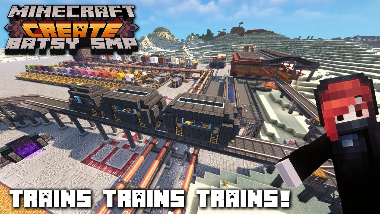 Batsy SMP - Ep10 - Trains Trains Trains! - YouTube