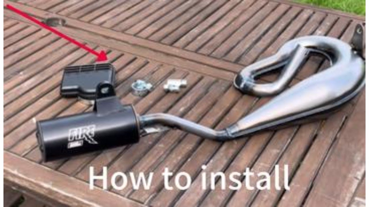 how to install piaggio ciao aftermarket pipe+test ride