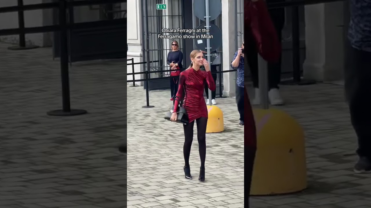 Chiara Ferragni at the Ferragamo show in Milan 🔥✨