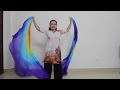 Bellydance improvisation with double veil "I wish you good mood"