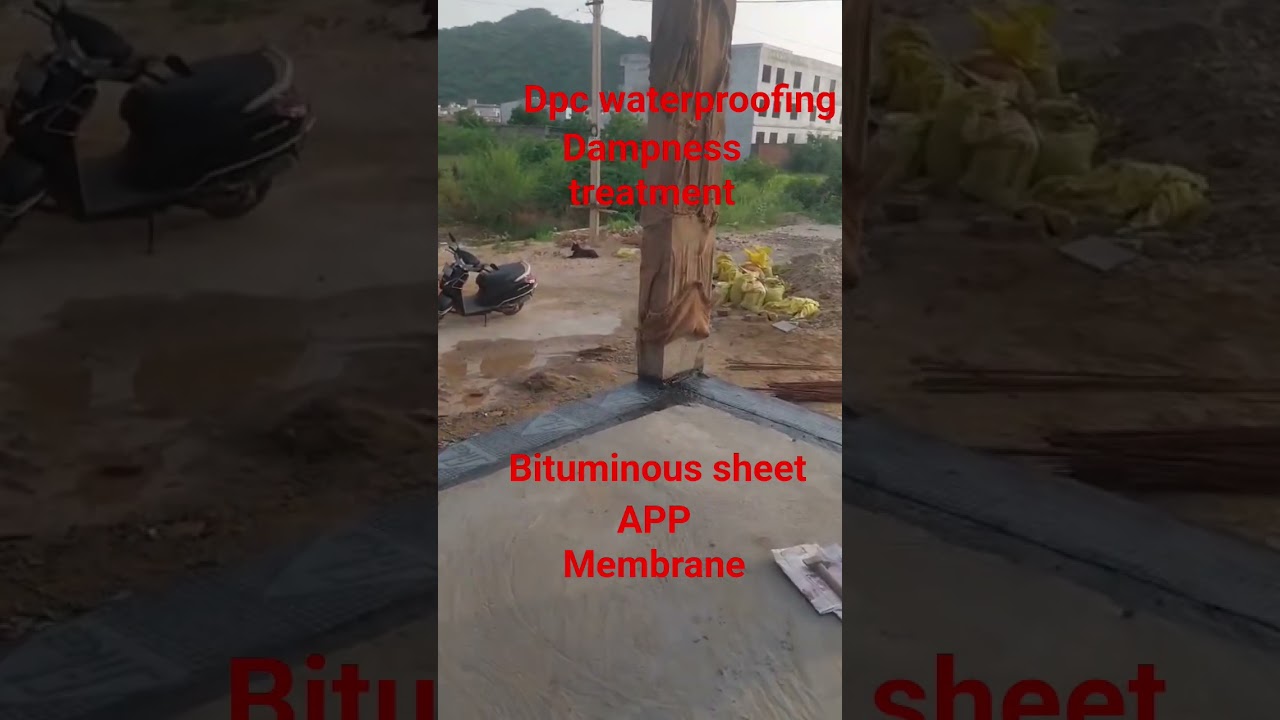 DPC Waterprofing || sheet waterproofing || Damprof course || waterproofing kese kare