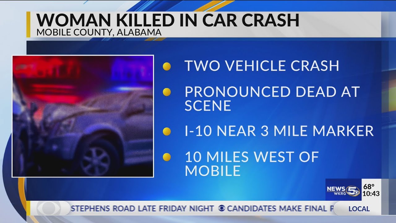 Mississippi woman dies in Saturday morning car crash in Mobile YouTube