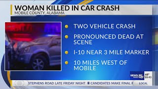 Mississippi woman dies in Saturday morning car crash in Mobile