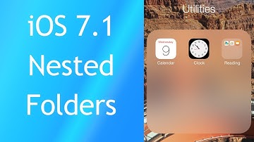 iOS 7.1 Nested Folders