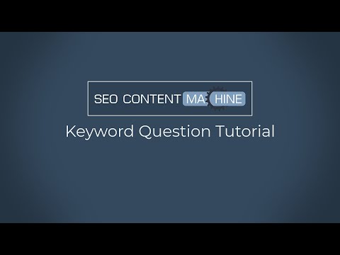 Keyword Question Scraper Tutorial