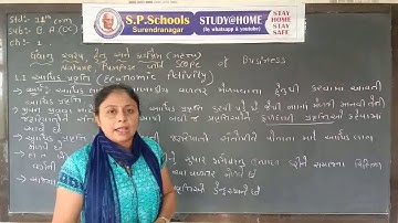 STD 11 COMMERCE | B.A. CH-1 , LEC-3 | SP SCHOOL SURENDRANAGAR