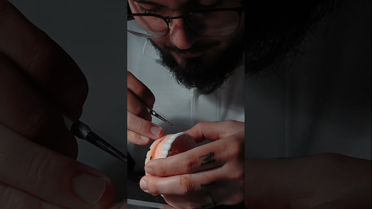 Handcrafted porcelain dental work