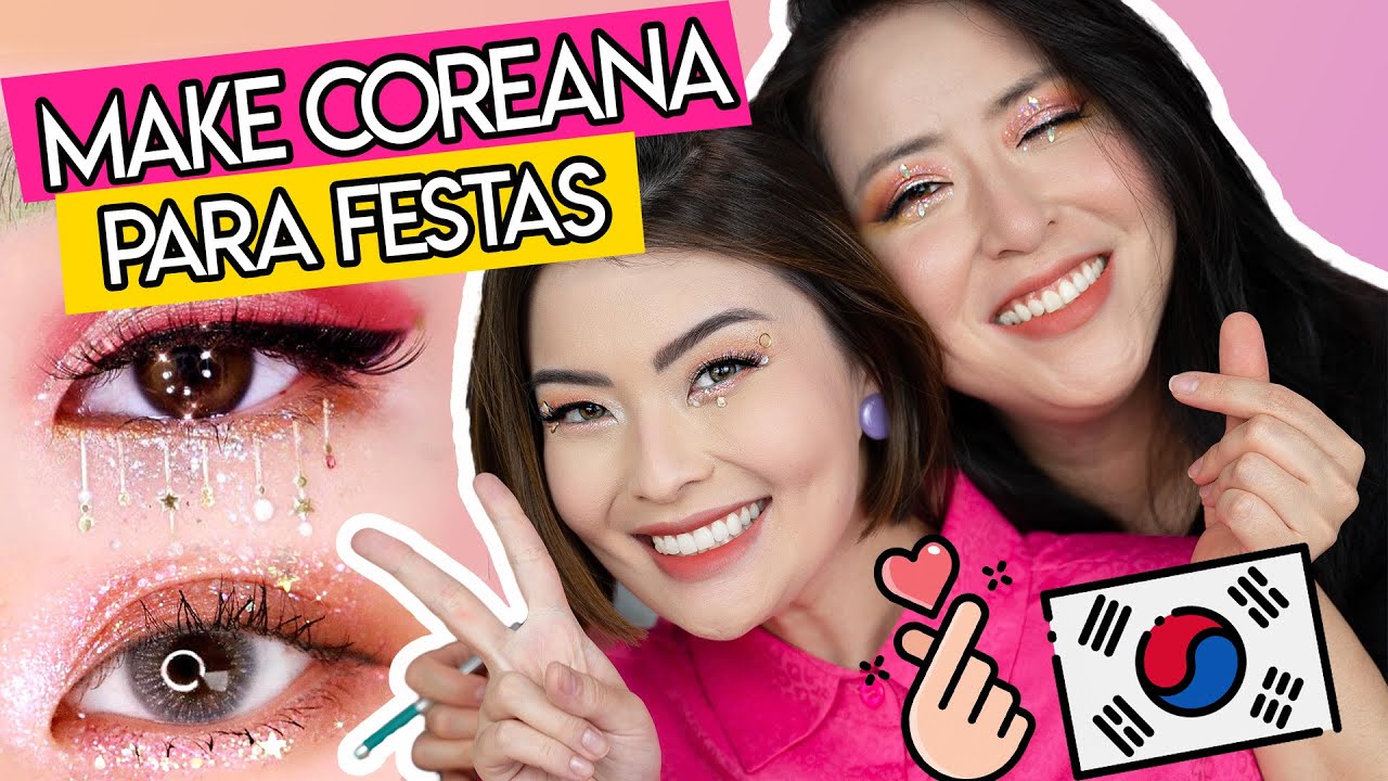 2 OPÇÕES DE MAKES pra FESTAS ✨♥️ ESTILO COREANA 🇰🇷