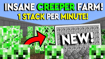 BEST CREEPER FARM In Minecraft Bedrock 1.21 - MCPE/Xbox/PS4/Nintendo Switch/Windows10