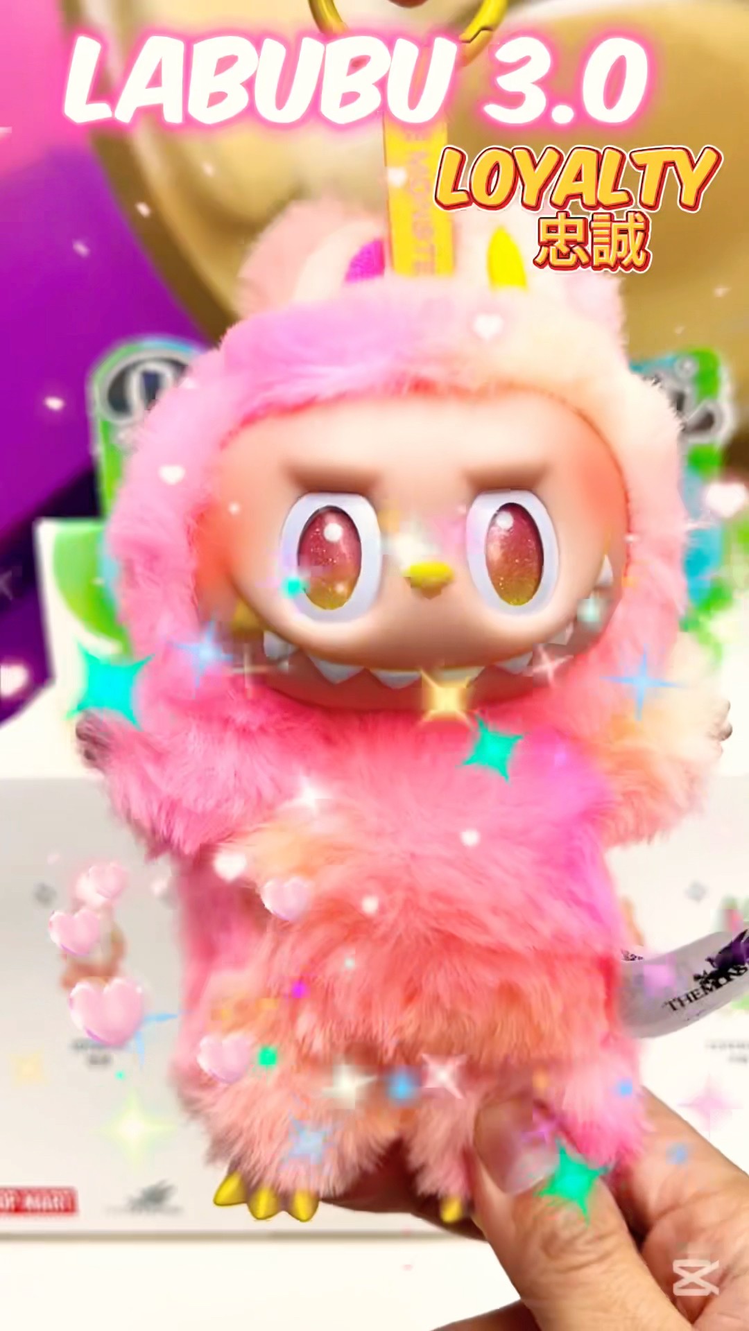 新版 New Labubu YouTube - 忠誠💞💞￼￼ loyalty pink 3.0 ぬいぐるみ