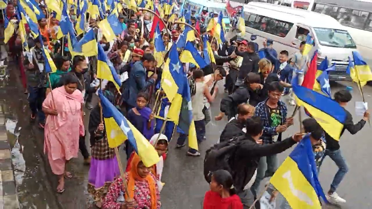 Chunab ko mukhaima MNO DGG Ka karyakartaale julush nikale