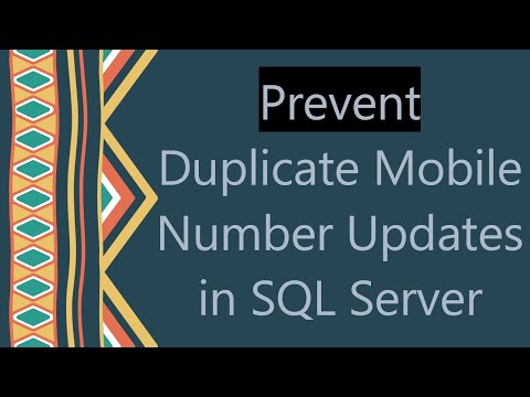 Prevent Duplicate Mobile Number Updates in SQL Server